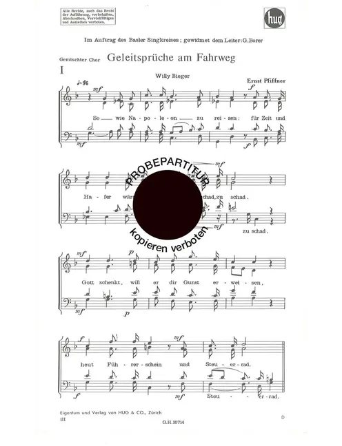 Geleitsprüche am Fahrweg